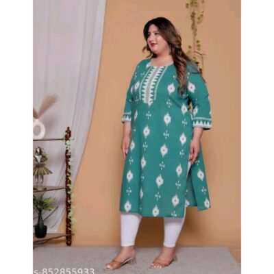 Reva- Plus size Printed Cotton Kurti