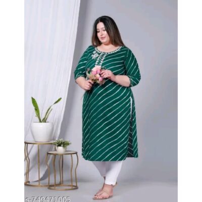 Reva- Plus size Printed Cotton Kurti