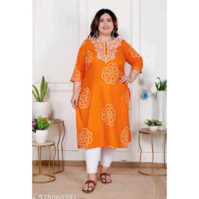 Reva- Plus size Printed Cotton Kurti