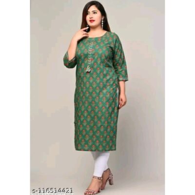 Reva- Plus size Printed Cotton Kurti