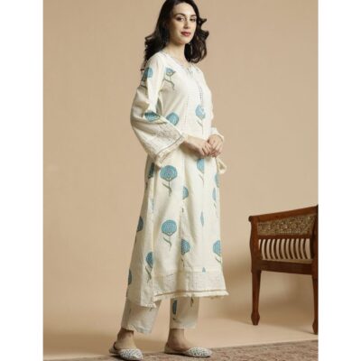Gulnoor- Floral Print A line Co-ord Set