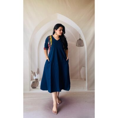 Sia- Patchwork A-line One Piece