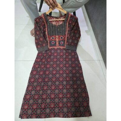 Aira- Ajrakh Mirror Work Kurti