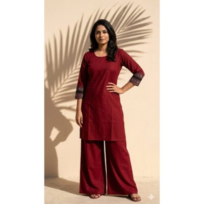 Noori- Ethnic Cotton Co-ord Set