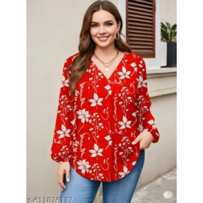 Anvi- Plus size Floral Tunic
