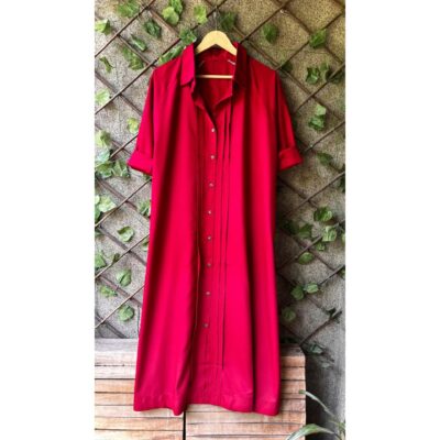 Zoya- Pleated Cotton One Piece