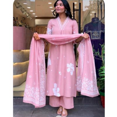 Vritika- Floral Print Ethnic Suit Set