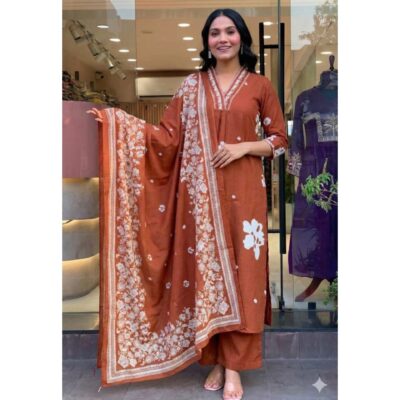 Vritika- Floral Print Ethnic Suit Set