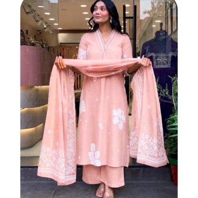 Vritika- Floral Print Ethnic Suit Set