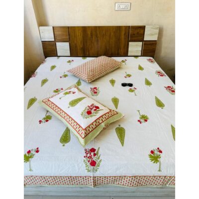 Craftloom- Block Print King Size Bedsheet