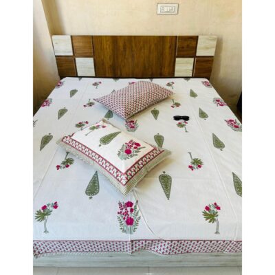 Craftloom- Block Print King Size Bedsheet