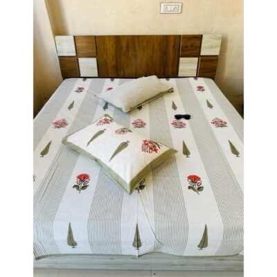 Craftloom- Block Print King Size Bedsheet