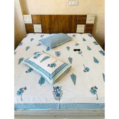 Craftloom- Block Print King Size Bedsheet