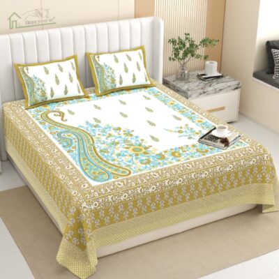 Aakriti- Royal Print King Size Bedsheet