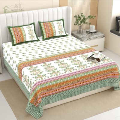 Aakriti- Royal Print King Size Bedsheet