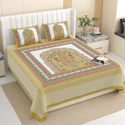 Aakriti- Royal Print King Size Bedsheet