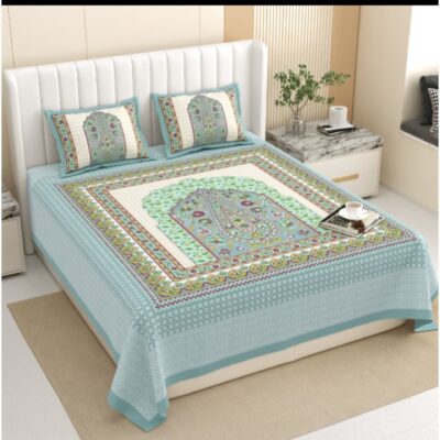 Aakriti- Royal Print King Size Bedsheet