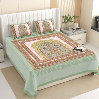 Aakriti- Royal Print King Size Bedsheet