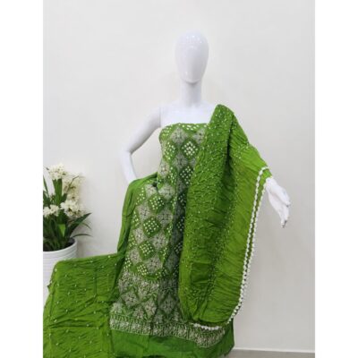 Rangika- Lucknowi Bandhej Suit Set