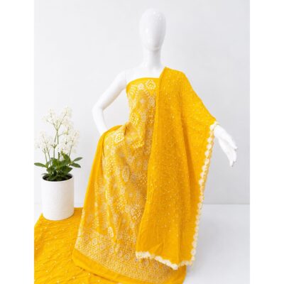 Rangika- Lucknowi Bandhej Suit Set