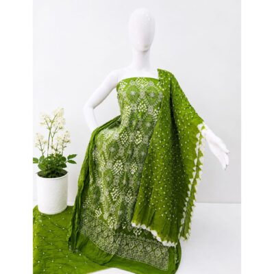 Rangika- Lucknowi Bandhej Suit Set