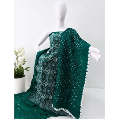 Rangika- Lucknowi Bandhej Suit Set
