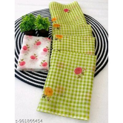 Tarika- Floral Print Cotton Linen Saree