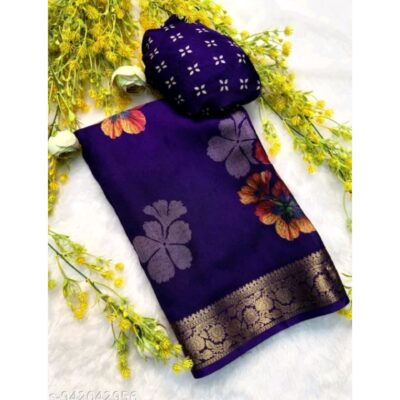 Ketaki- Floral Print Chiffon Saree