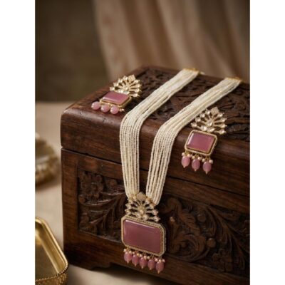 Zehra- Multi-Layered Pearl Necklace Set