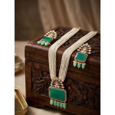 Zehra- Multi-Layered Pearl Necklace Set