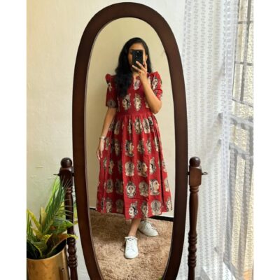 Rumi- Puff Sleeve Printed One Piece