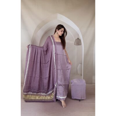 Chhaap- Ajrakh Modal Silk Suit Set