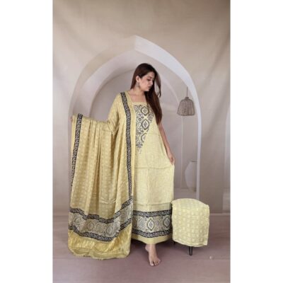 Chhaap- Ajrakh Modal Silk Suit Set