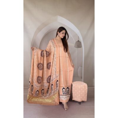 Chhaap- Ajrakh Modal Silk Suit Set
