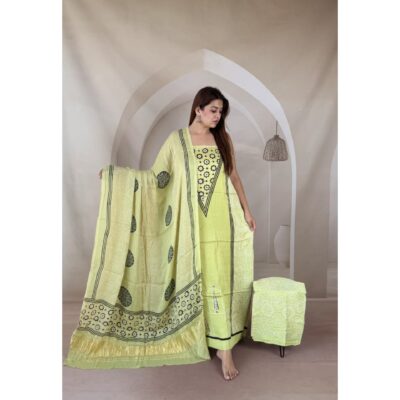 Chhaap- Ajrakh Modal Silk Suit Set