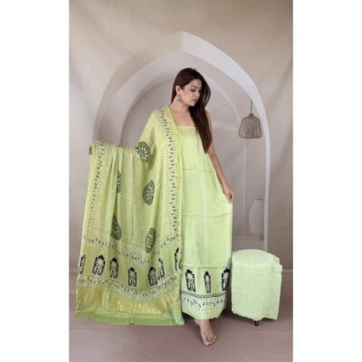 Chhaap- Ajrakh Modal Silk Suit Set