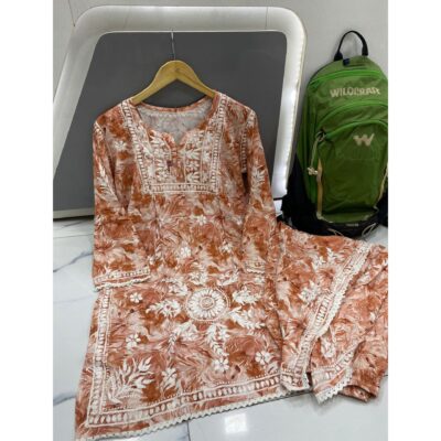 Prisha- Floral Rayon Tulip Pant Set