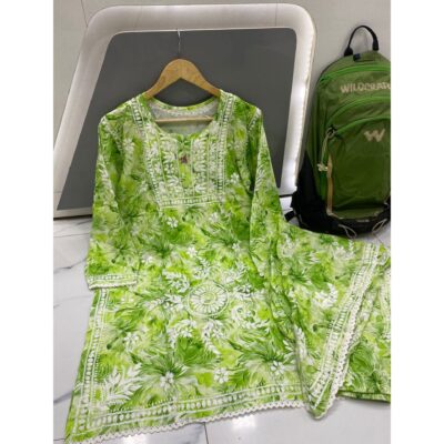 Prisha- Floral Rayon Tulip Pant Set