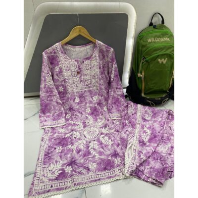Prisha- Floral Rayon Tulip Pant Set