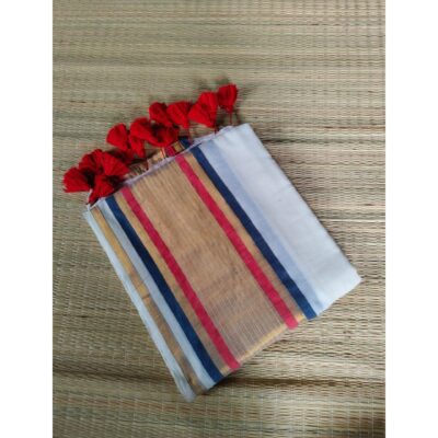 Bunai- Handloom Mulmul Cotton Saree