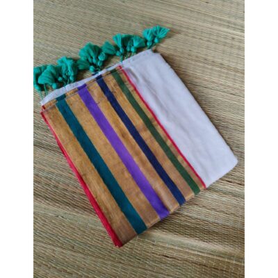 Bunai- Handloom Mulmul Cotton Saree