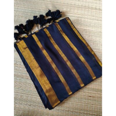 Bunai- Handloom Mulmul Cotton Saree