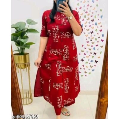 Riya- Rayon A-Line Co-ord Set