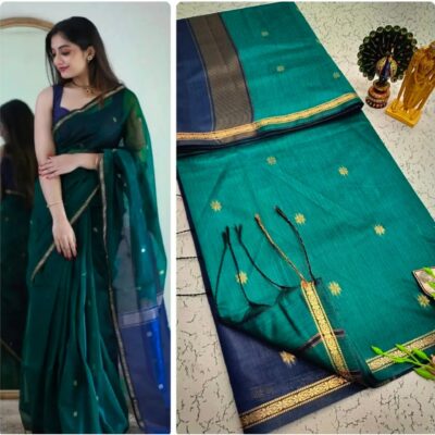 Viha- Maheshwari Zari Booti Saree