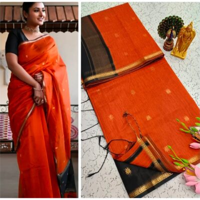 Viha- Maheshwari Zari Booti Saree