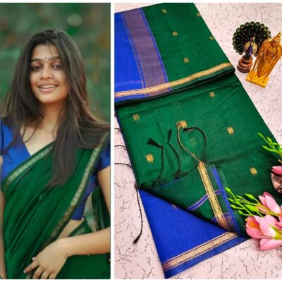 Viha- Maheshwari Zari Booti Saree