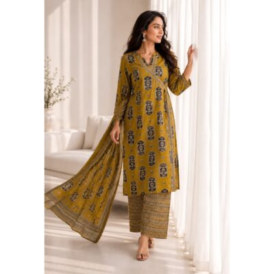 Vriti- Angrakha Style Ethnic Kurta Set