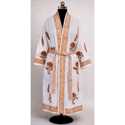 EaseWear- Handblock Printed Bathrobe