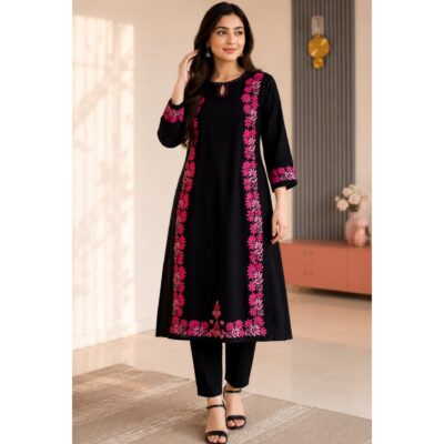 Amaira- Chikankari Rayon Kurti