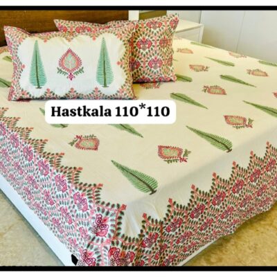 Petaline- Premium Cotton King Size Bedsheet